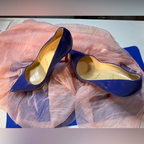 Christian Louboutin Pumps Blue, yellow and Red High Heels - Picture 14 of 17